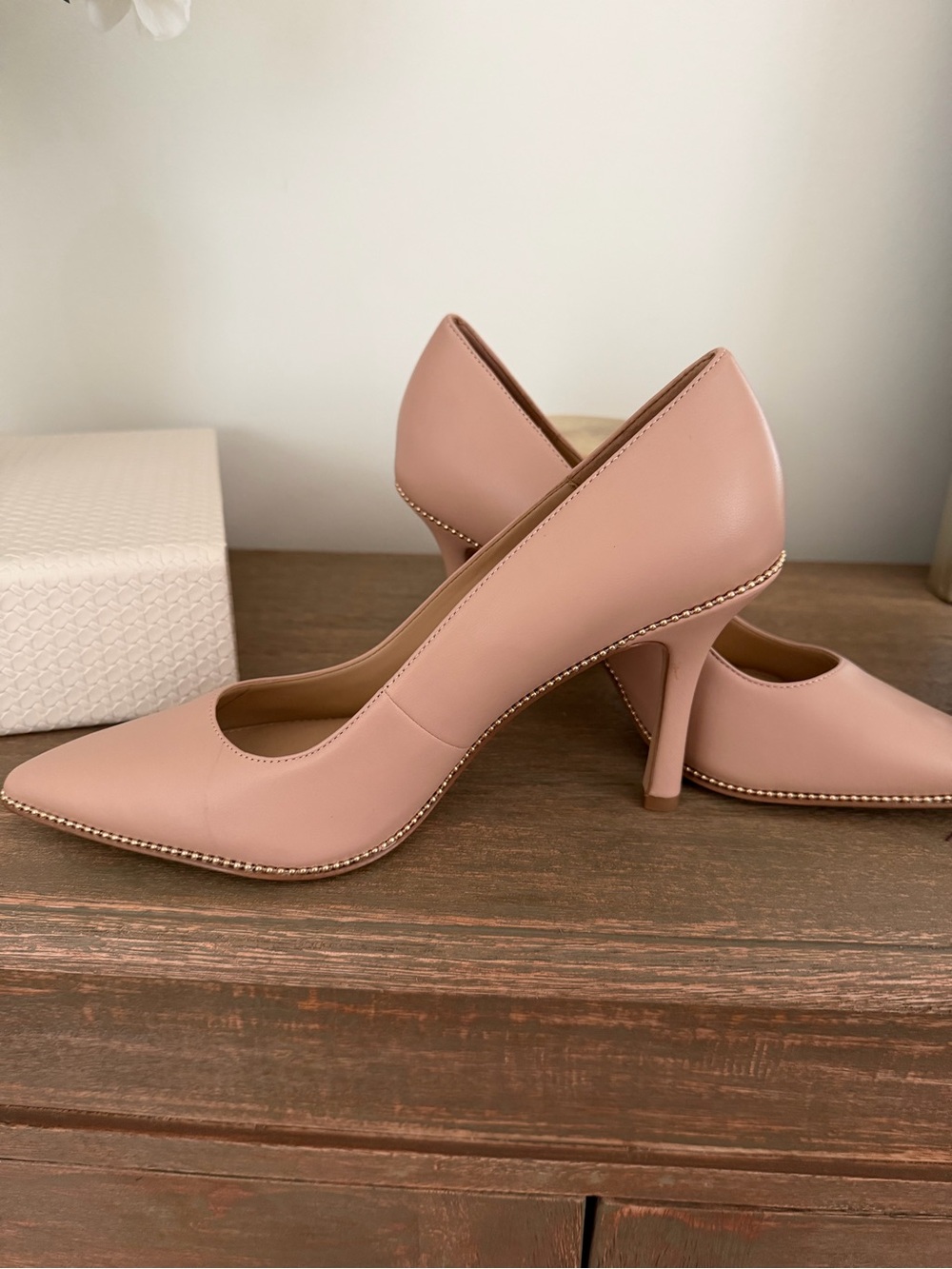Coach Pointed Toe Pumps in Blush